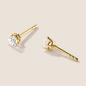 Preview: Luxus Diamant Ohrstecker Paar 750 Gelbgold Brillanten 0,40 ct G/VS