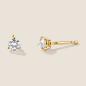Preview: Luxus Diamant Ohrstecker Paar 750 Gelbgold Brillanten 0,40 ct G/VS