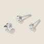 Preview: Luxus Diamant Ohrstecker Paar 750 Weißgold Brillanten 0,42 ct G/VS