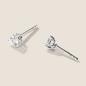 Preview: Luxus Diamant Ohrstecker Paar 750 Weißgold Brillanten 0,42 ct G/VS