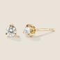 Preview: Luxus Diamant Ohrstecker Paar 750 Gelbgold Brillanten 0,50 ct G/VS