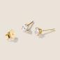 Preview: Luxus Diamant Ohrstecker Paar 750 Gelbgold Brillanten 0,60 ct G/VS