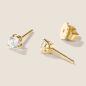 Preview: Luxus Diamant Ohrstecker Paar 750 Gelbgold Brillanten 0,60 ct G/VS