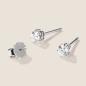 Preview: Luxus Diamant Ohrstecker Paar 750 Weißgold Brillanten 0,60 ct G/VS