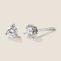 Preview: Luxus Diamant Ohrstecker Paar 750 Weißgold Brillanten 0,60 ct G/VS