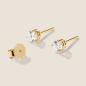 Preview: Luxus Diamant Ohrstecker Paar 750 Gelbgold Brillanten 0,70 ct G/VS