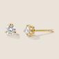 Preview: Luxus Diamant Ohrstecker Paar 750 Gelbgold Brillanten 0,70 ct G/VS
