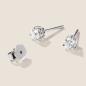 Preview: Luxus Diamant Ohrstecker Paar 750 Weißgold Brillanten 0,70 ct G/VS