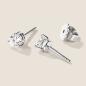 Preview: Luxus Diamant Ohrstecker Paar 750 Weißgold Brillanten 0,70 ct G/VS