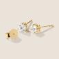 Preview: Luxus Diamant Ohrstecker Paar 750 Gelbgold Brillanten 0,80 ct G/VS