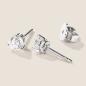 Preview: Luxus Diamant Ohrstecker Paar 750 Weißgold Brillanten 0,80 ct G/VS