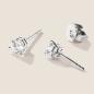 Preview: Luxus Diamant Ohrstecker Paar 750 Weißgold Brillanten 1,02 ct G/VS
