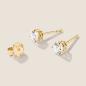 Preview: Luxus Diamant Ohrstecker Paar 750 Gelbgold Brillanten 1,02 ct G/VS
