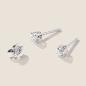 Preview: Luxus Diamant Ohrstecker Paar 750 Weißgold Brillanten 0,40 ct G/VS