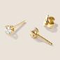 Preview: Luxus Diamant Ohrstecker Paar 750 Weißgold Brillanten 0,40 ct G/VS