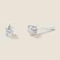 Preview: Luxus Diamant Ohrstecker Paar 750 Weißgold Brillanten 0,40 ct G/VS