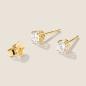 Preview: Luxus Diamant Ohrstecker Paar 750 Gelbgold Brillanten 0,60 ct G/VS