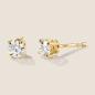 Preview: Luxus Diamant Ohrstecker Paar 750 Gelbgold Brillanten 0,60 ct G/VS