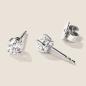 Preview: Luxus Diamant Ohrstecker Paar 750 Weißgold Brillanten 0,60 ct G/VS
