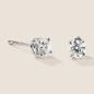 Preview: Luxus Diamant Ohrstecker Paar 750 Weißgold Brillanten 0,60 ct G/VS