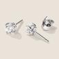 Preview: Luxus Diamant Ohrstecker Paar 750 Weißgold Brillanten 0,70 ct G/VS