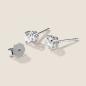 Preview: Luxus Diamant Ohrstecker Paar 750 Weißgold Brillanten 0,70 ct G/VS