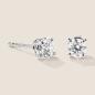 Preview: Luxus Diamant Ohrstecker Paar 750 Weißgold Brillanten 0,70 ct G/VS