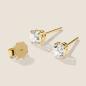 Preview: Luxus Diamant Ohrstecker Paar 750 Gelbgold Brillanten 0,80 ct G/VS