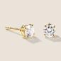 Preview: Luxus Diamant Ohrstecker Paar 750 Gelbgold Brillanten 0,80 ct G/VS