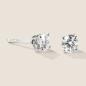 Preview: Luxus Diamant Ohrstecker Paar 750 Weißgold Brillanten 0,80 ct G/VS