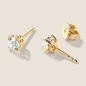 Preview: Luxus Diamant Ohrstecker Paar 750 Gelbgold Brillanten 1,05 ct G/VS
