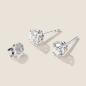 Preview: Luxus Diamant Ohrstecker Paar 750 Weißgold Brillanten 1,43 ct G/VS