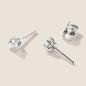 Preview: Luxus Diamant Ohrstecker Paar 750 Weißgold Brillanten 0,42 ct G/VS