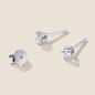 Preview: Luxus Diamant Ohrstecker Paar 750 Weißgold Brillanten 0,42 ct G/VS