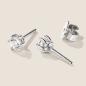 Preview: Luxus Diamant Ohrstecker Paar 750 Weißgold Brillanten 0,50 ct G/VS