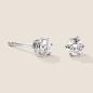 Preview: Luxus Diamant Ohrstecker Paar 750 Weißgold Brillanten 0,50 ct G/VS