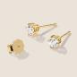 Preview: Luxus Diamant Ohrstecker Paar 750 Gelbgold Brillanten 0,60 ct G/VS