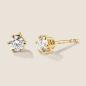 Preview: Luxus Diamant Ohrstecker Paar 750 Gelbgold Brillanten 0,60 ct G/VS