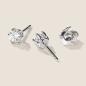 Preview: Luxus Diamant Ohrstecker Paar 750 Weißgold Brillanten 0,60 ct G/VS