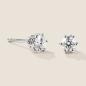 Preview: Luxus Diamant Ohrstecker Paar 750 Weißgold Brillanten 0,60 ct G/VS