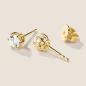 Preview: Luxus Diamant Ohrstecker Paar 750 Gelbgold Brillanten 0,70 ct G/VS