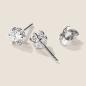 Preview: Luxus Diamant Ohrstecker Paar 750 Weißgold Brillanten 0,70 ct G/VS