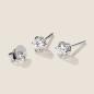 Preview: Luxus Diamant Ohrstecker Paar 750 Weißgold Brillanten 0,70 ct G/VS