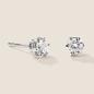 Preview: Luxus Diamant Ohrstecker Paar 750 Weißgold Brillanten 0,70 ct G/VS