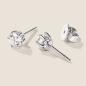 Preview: Luxus Diamant Ohrstecker Paar 750 Weißgold Brillanten 0,80 ct G/VS