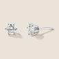 Preview: Luxus Diamant Ohrstecker Paar 750 Weißgold Brillanten 1,02 ct G/VS
