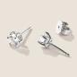 Preview: Luxus Diamant Ohrstecker Paar 750 Weißgold Brillanten 1,27 ct G/VS
