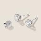 Preview: Luxus Diamant Ohrstecker Paar 750 Weißgold Brillanten 1,27 ct G/VS