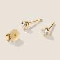 Preview: Luxus Diamant Ohrstecker Paar 750 Gelbgold 0,30 ct G/VS