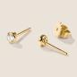 Preview: Luxus Diamant Ohrstecker Paar 750 Gelbgold 0,30 ct G/VS